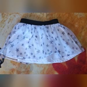 12 months white & black skirt